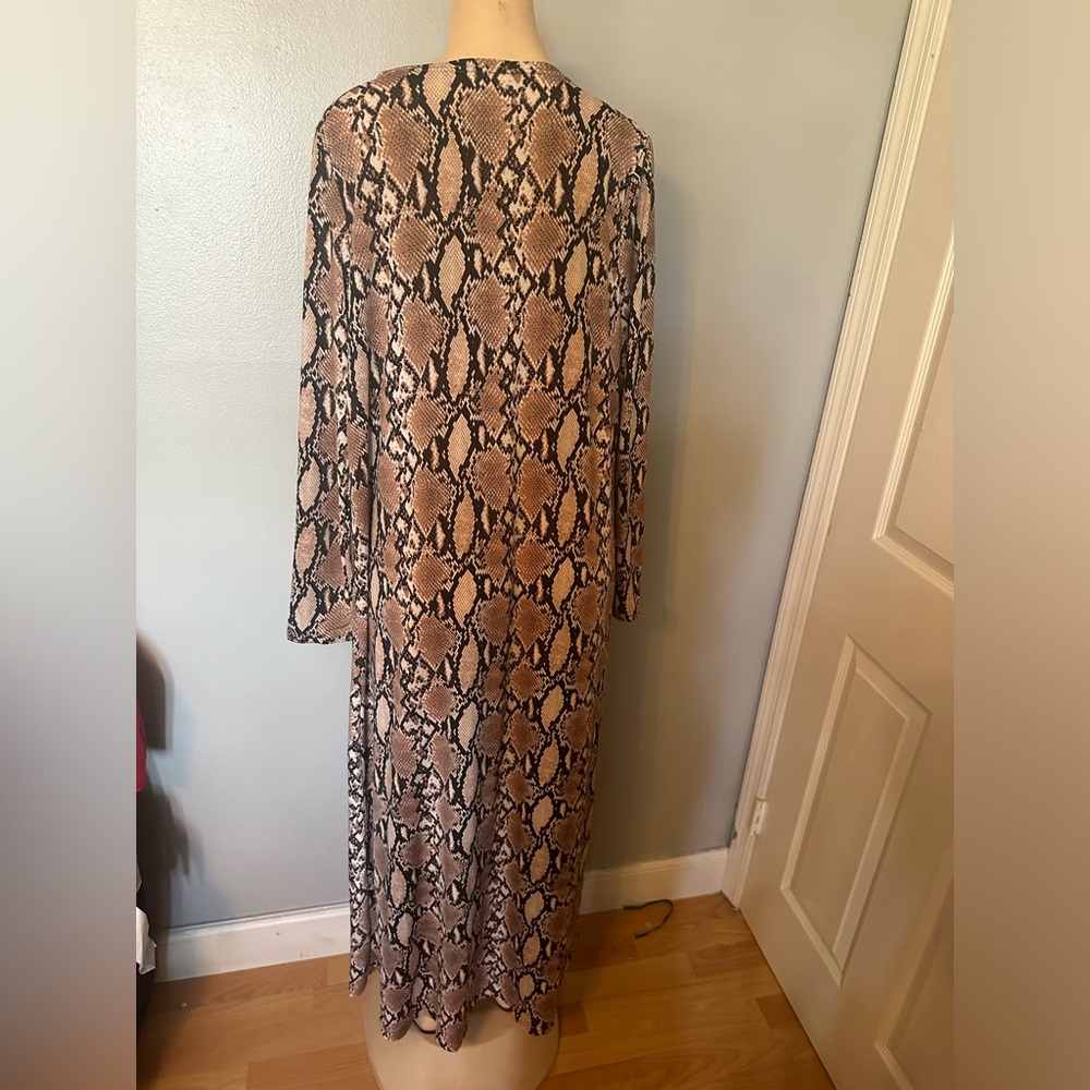 Cheetah print long cardigan - Picture 3 of 5